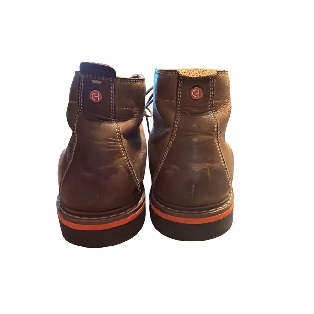 Cole Haan Grand 360 Chukka Leather Boots Men's US 9M Brown Style C34158 Preppy